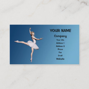 Ballet dancer visitkort