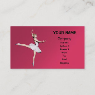 Ballet dancer visitkort