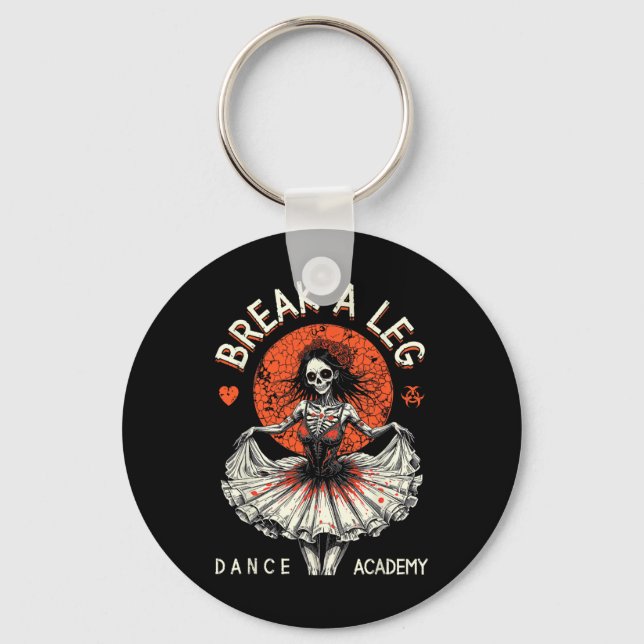 Ballet Dancer Zombie Ballerina Dance Academy Funny Nyckelring (Framsida)