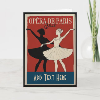 Ballet Dancers, add text Helgkort