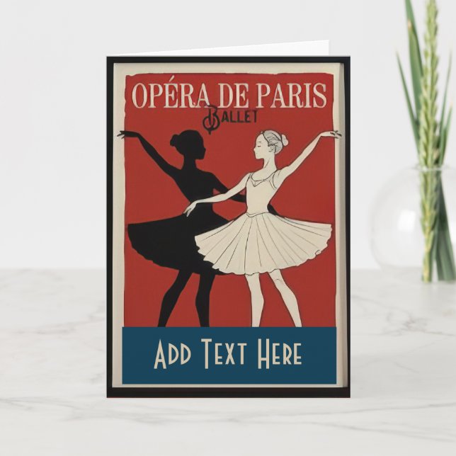 Ballet Dancers, add text Helgkort (Framsida)