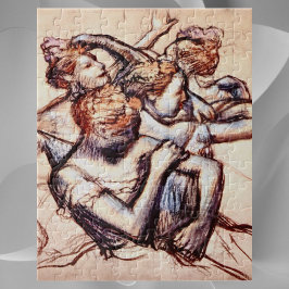 Ballet Dancers i halva Figur av Edgar Degas Pussel