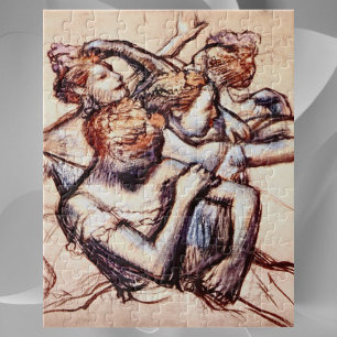 Ballet Dancers i halva Figur av Edgar Degas Pussel