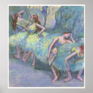 Ballet Dancers in the Vingar, 1890-95, Degas Poster