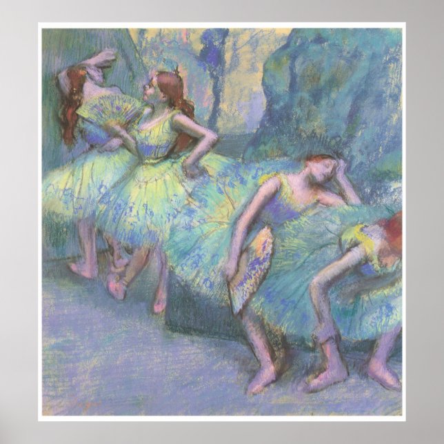 Ballet Dancers in the Vingar, 1890-95, Degas Poster (Framsidan)