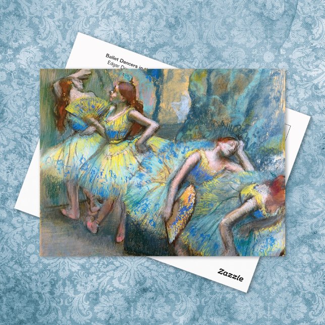 Ballet Dancers in the Wings Edgar Degas Vykort (Skapare uppladdad)