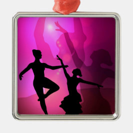 Ballet Dancers Julgransprydnad Metall