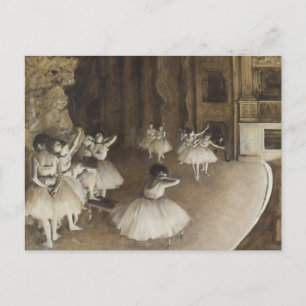 Ballet Dancers på Stage Edgar Degas Vykort
