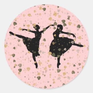 BALLET DANCERS RUNT KLISTERMÄRKE