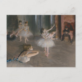 Ballet Dancers Theater Rehearsal Edgar Degas Vykort
