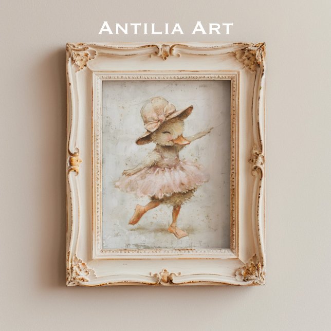 Ballet Dancing Anka Whimsical Nursery Ballerina Poster (Skapare uppladdad)