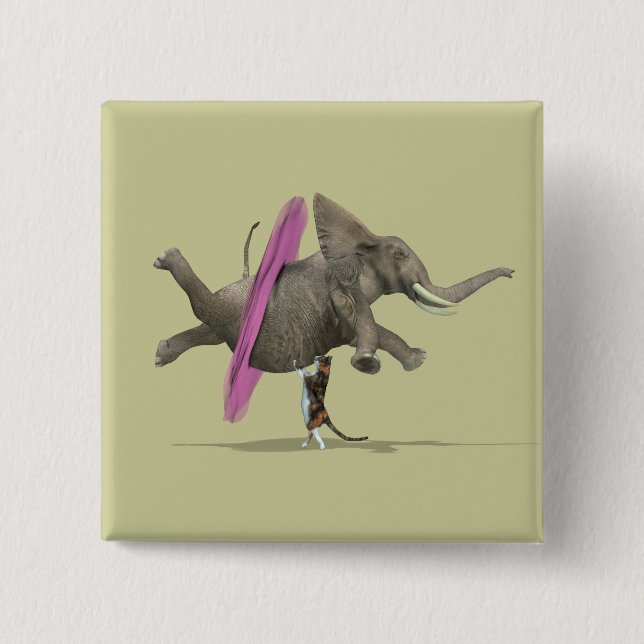 Ballet Dancing Elephant Knapp (Framsida)
