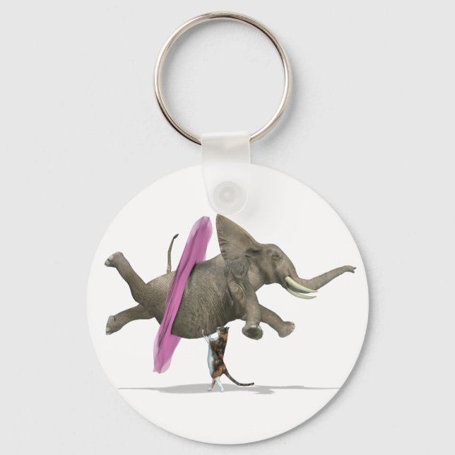 Ballet Dancing Elephant Nyckelring (Framsida)
