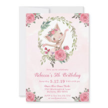 Ballet Dancing Kitten Födelsedagsfest