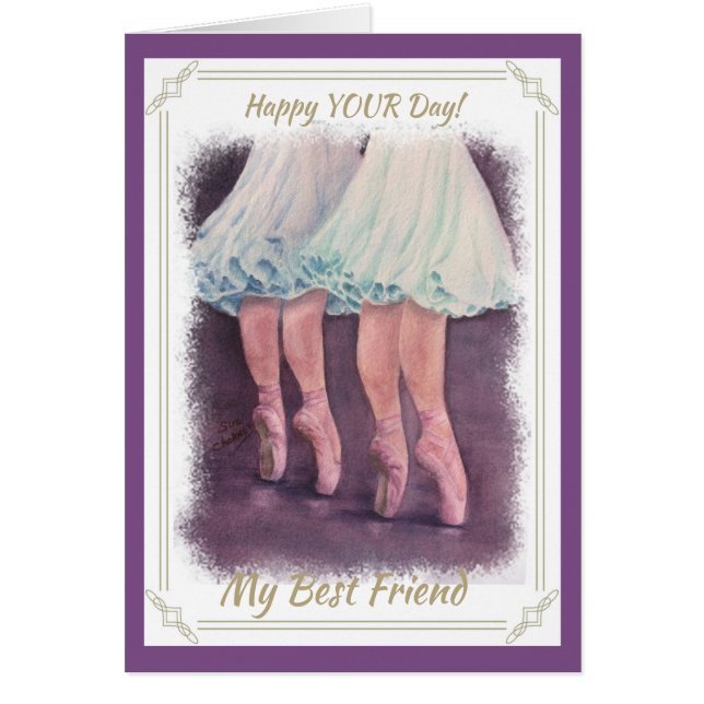 BALLET DUET HÄLSNINGSKORT (Framsidan)