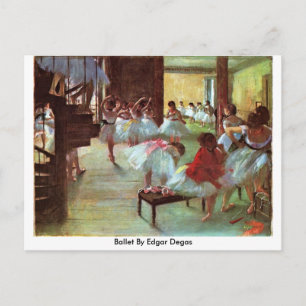 Ballet efter Edgar Degas Vykort