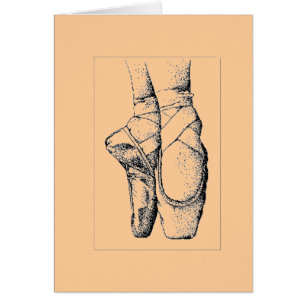 Ballet - En Pointe Hälsningskort
