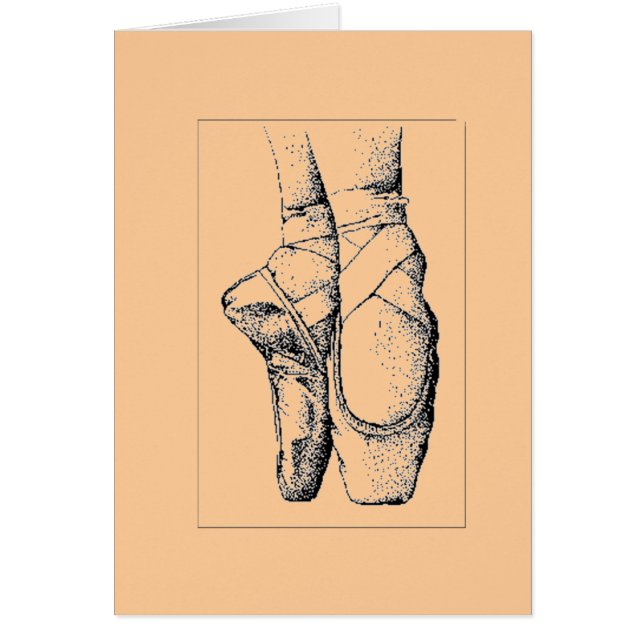 Ballet - En Pointe Hälsningskort (Framsidan)