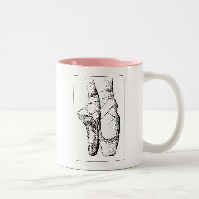 Ballet - En Pointe Två-Tonad Mugg (Höger)