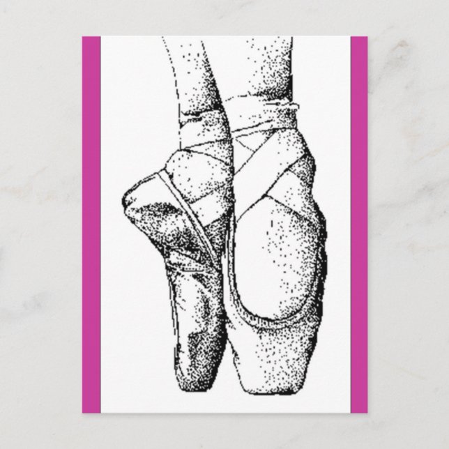 Ballet - En Pointe Vykort (Framsida)