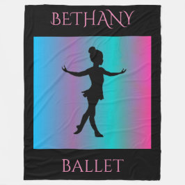 BALLET FLEECE BLANKET. ANPASSADE NAMN TILLGÄNGLIGA