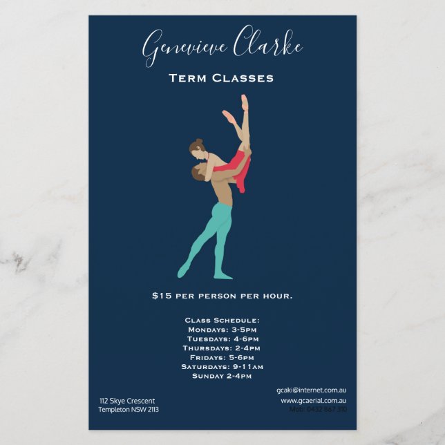 Ballet Flygblad (Framsidan)