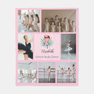 Ballet Fotokollage Fleecefilt