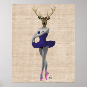 Ballet Hjort i blått Poster