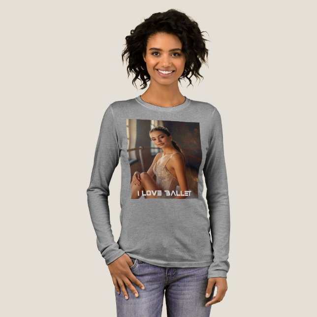 BALLET - I LOVE BALLET T SHIRT (Hel framsida)