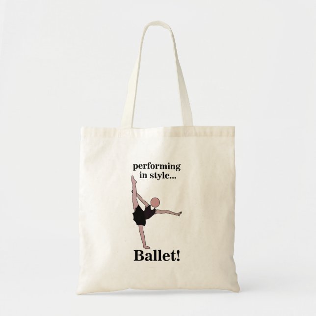 Ballet i Stil Ballerina Dancer Tygkasse (Framsidan)
