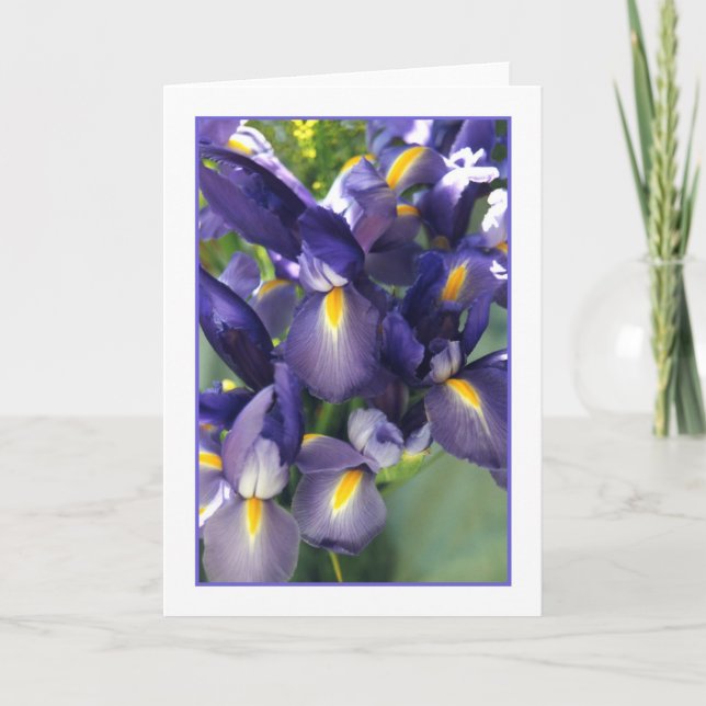 Ballet Iris Photo Greeting Card. Kort (Framsida)