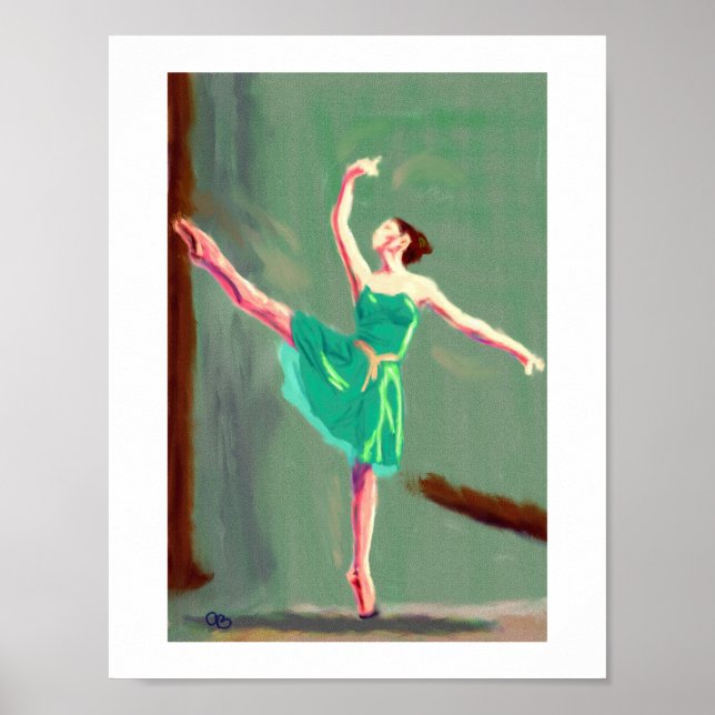 Ballet Kärlek Art Poster (Framsidan)
