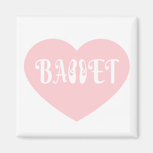 Ballet Kärlek Dance Personalize Ctomizeus Magnet (Framsidan)