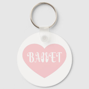Ballet Kärlek Dance Personalize Ctomizeus Nyckelring