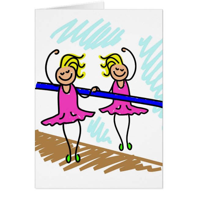 Ballet Kid Hälsningskort (Framsidan)