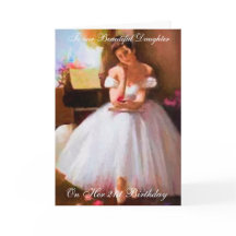 BALLET LESSON 21 BIRTHDAY-KORT