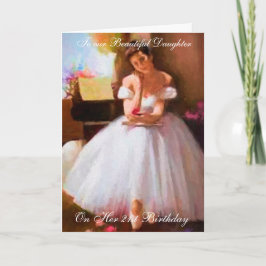 BALLET LESSON 21 BIRTHDAY-KORT KORT