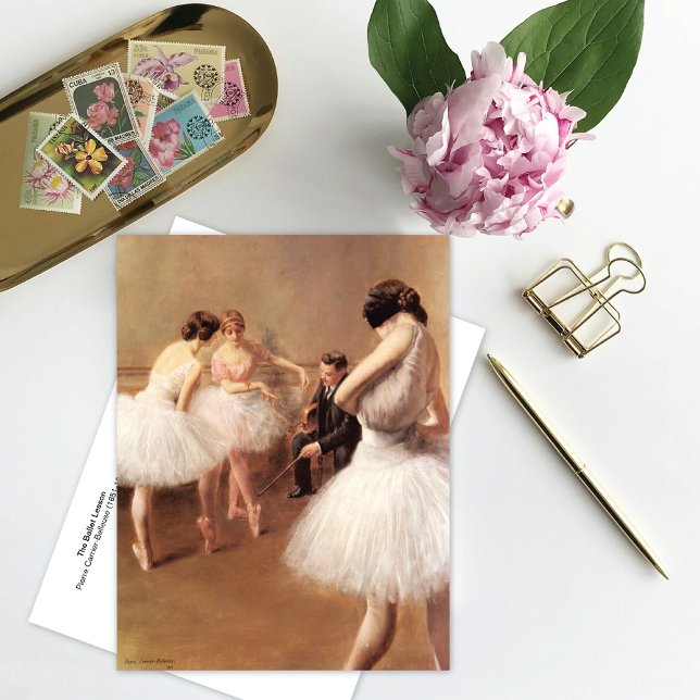 Ballet Lesson Pierre Carrier-Belleuse Vykort (Skapare uppladdad)