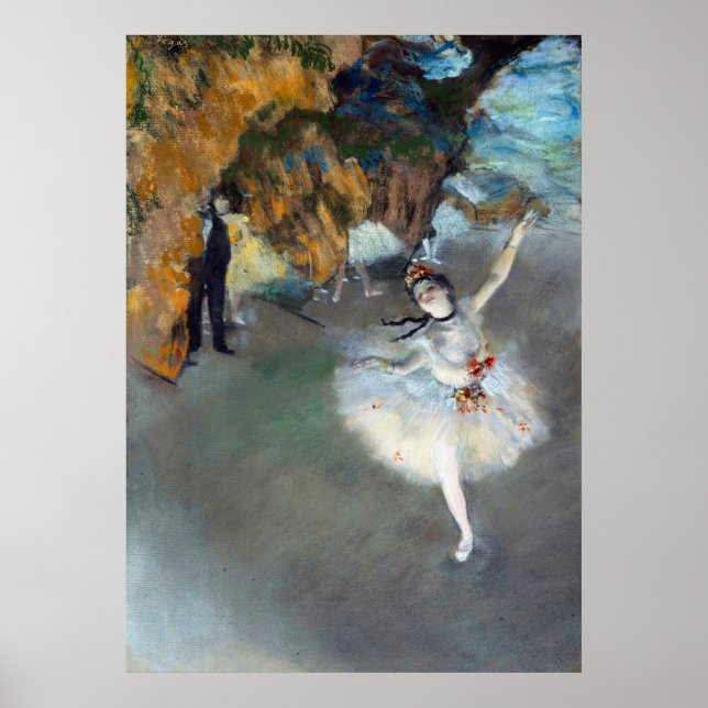 Ballet - l'etoile - Edgar Degas - 1878 Poster (Framsidan)