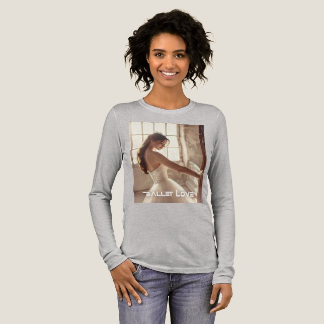 BALLET LOVE - BALLET & DANCE T SHIRT (Hel framsida)