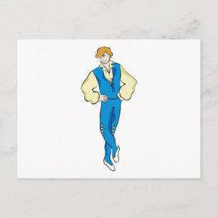 Ballet Man Vykort