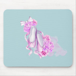 Ballet med Finare Peonies och Bow Musmatta