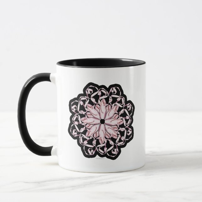 Ballet Mönster (rosa) Mugg (Vänster)