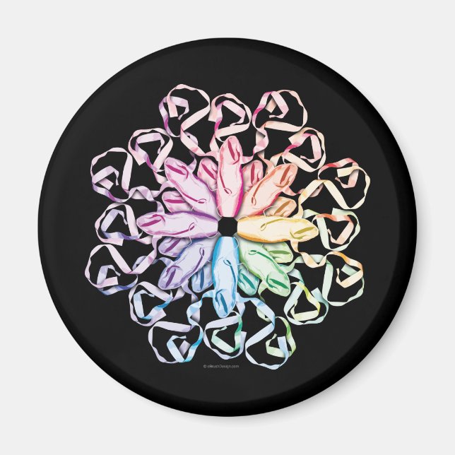 Ballet Mönster (spektral) Magnet (Framsidan)