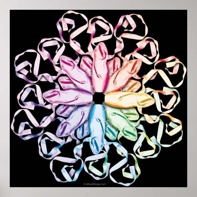 Ballet Mönster (spektral) Poster (Framsidan)