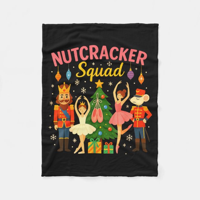 Ballet Nutcracker Squad Christmas Costume For Kids Fleecefilt (Framsidan)