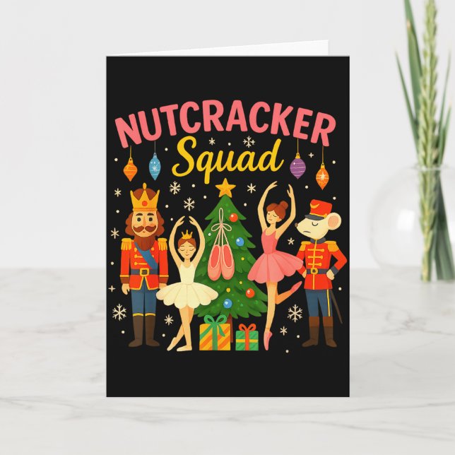 Ballet Nutcracker Squad Christmas Costume For Kids Kort (Framsida)