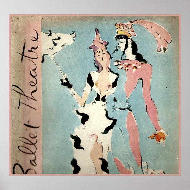 Ballet och teatern poster (Framsidan)