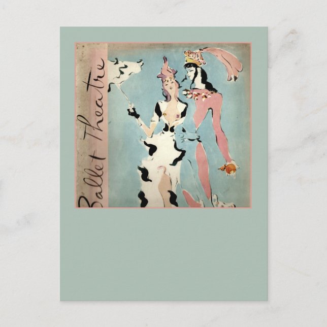 Ballet och teatern vykort (Framsida)