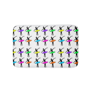 Ballet Pointe Dancer Skäl Dance Neon Ballerinas Badrumsmatta